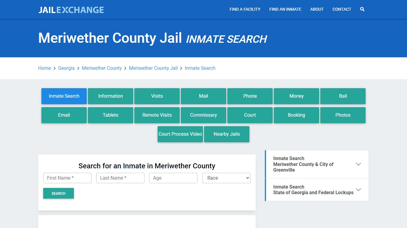 Meriwether County Jail, GA Inmate Search: Roster & Mugshots